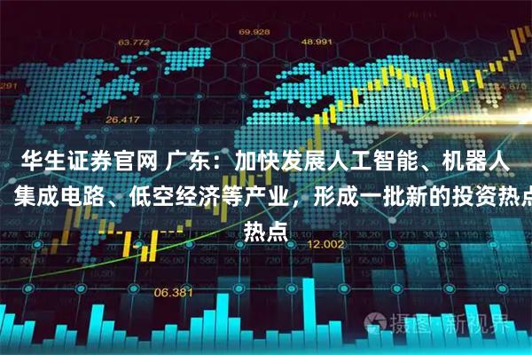 华生证券官网 广东：加快发展人工智能、机器人、集成电路、低空经济等产业，形成一批新的投资热点